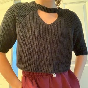L.A Hearts cropped black sweater